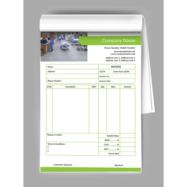 Parrot Green Bill Book