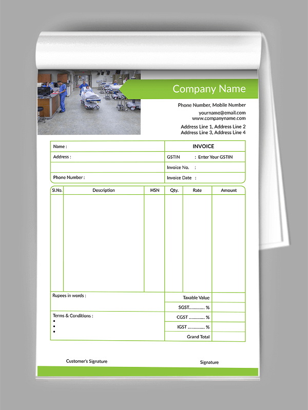 Parrot Green Bill Book