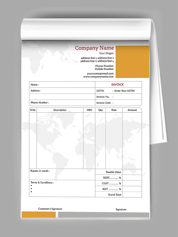 Consultancy Bill Book