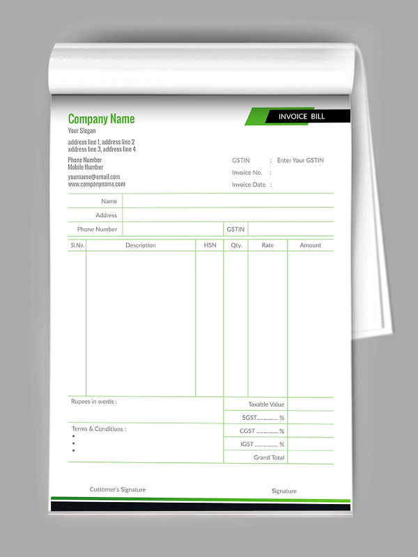 Personal Bill Book