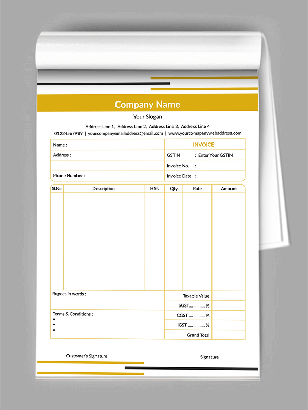 Library Bill Book