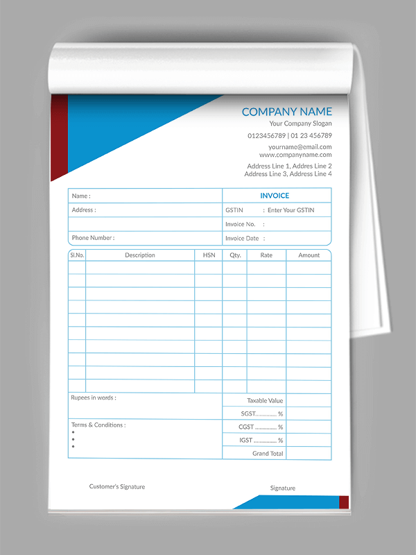 Content Bill Book