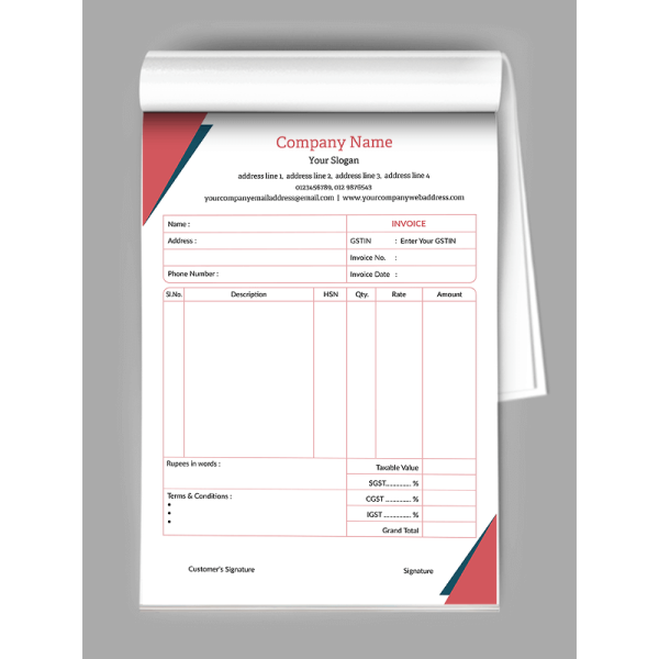 Builder Bill Book