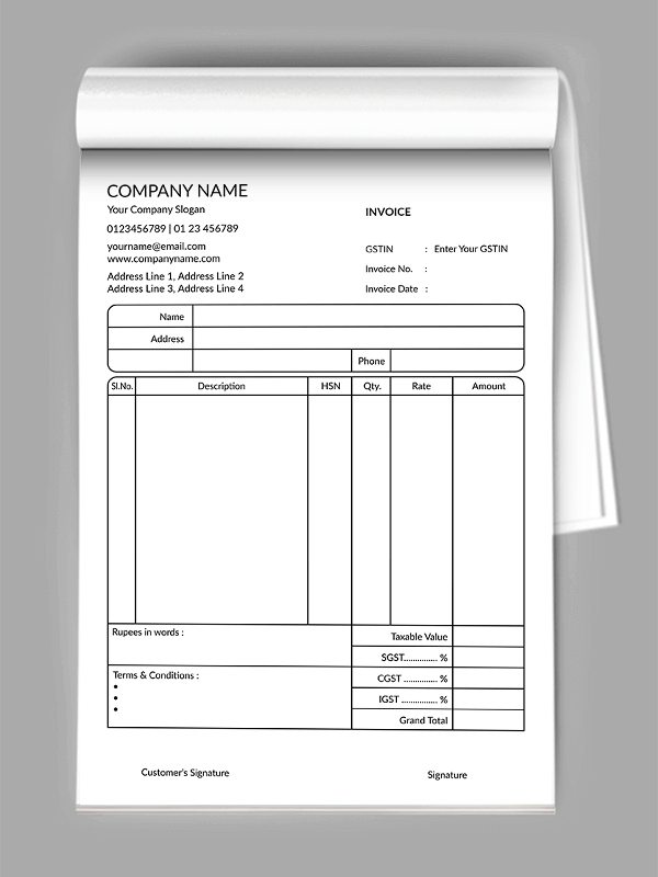 Creamish Bill Book
