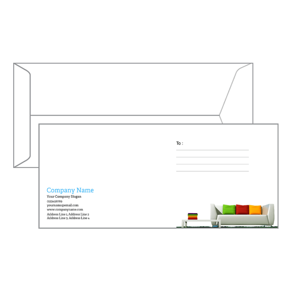 Furniture Shop  Envelope Design