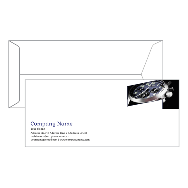 Watch Shop Envelope Design