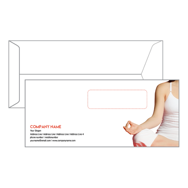 Yoga Trainer Envelope Design