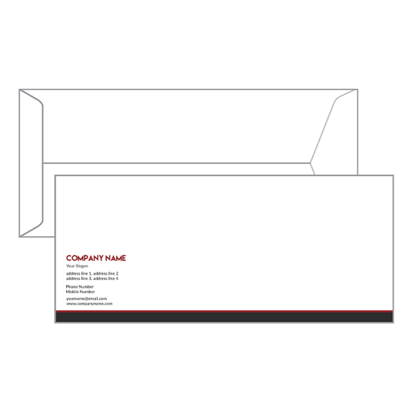 Red And Grey Envelope