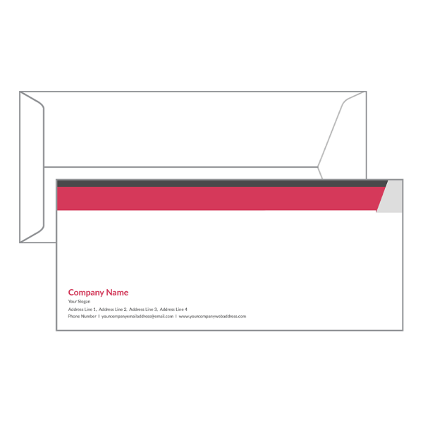 Pink And Grey  Envelope
