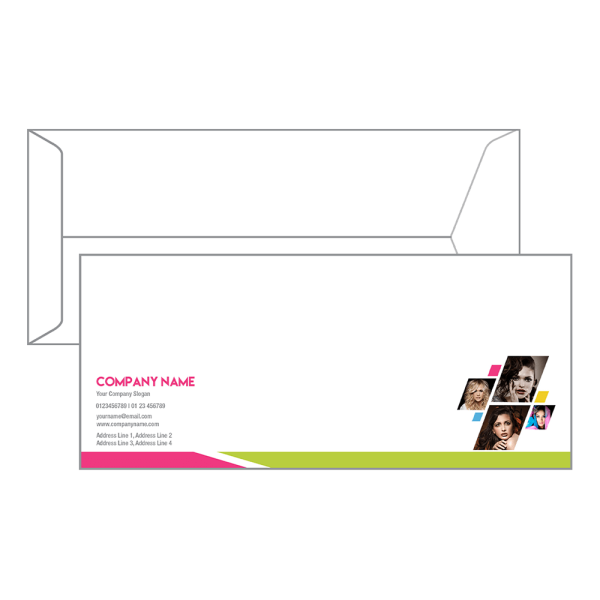 Pink Aand Green Envelope