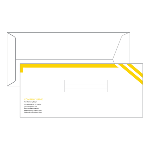Yellow and Black Envelope