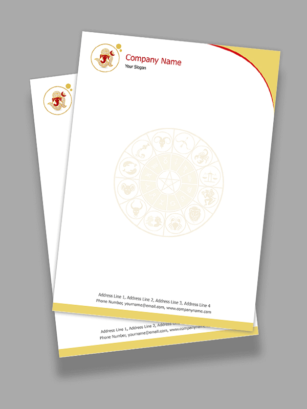 Astrology Letterhead Design