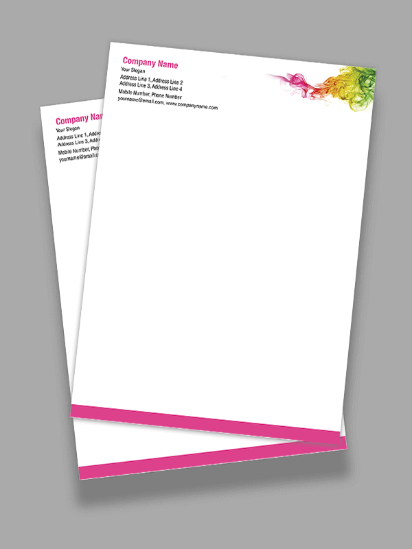 Premium Paint Shop Letterhead Design