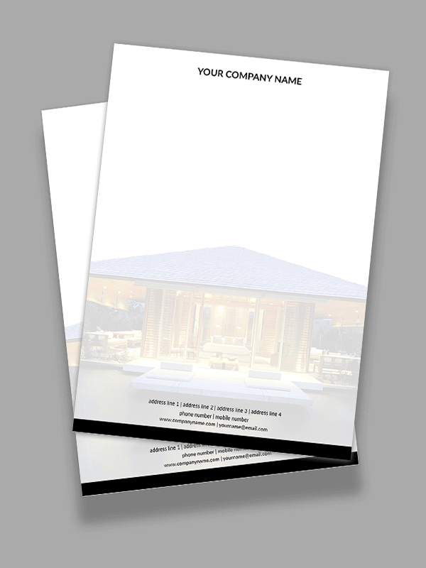 Interior Designer Letterhead Design