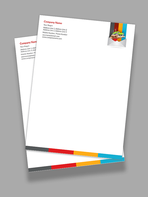 Construction Company  Letterhead Design
