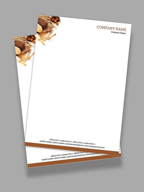 Bakery  Letterhead Design