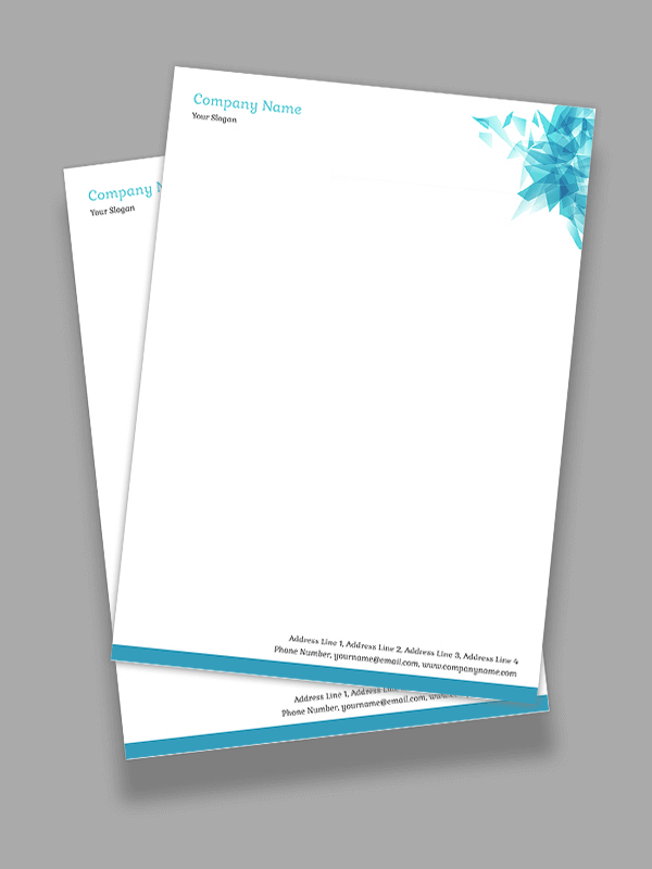 Abstract Letterhead Design
