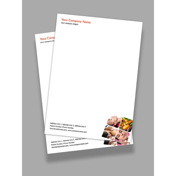 Beauty Spa Letterhead Design