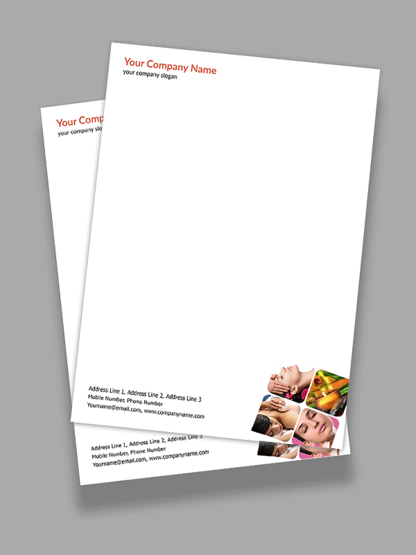 Beauty Spa Letterhead Design