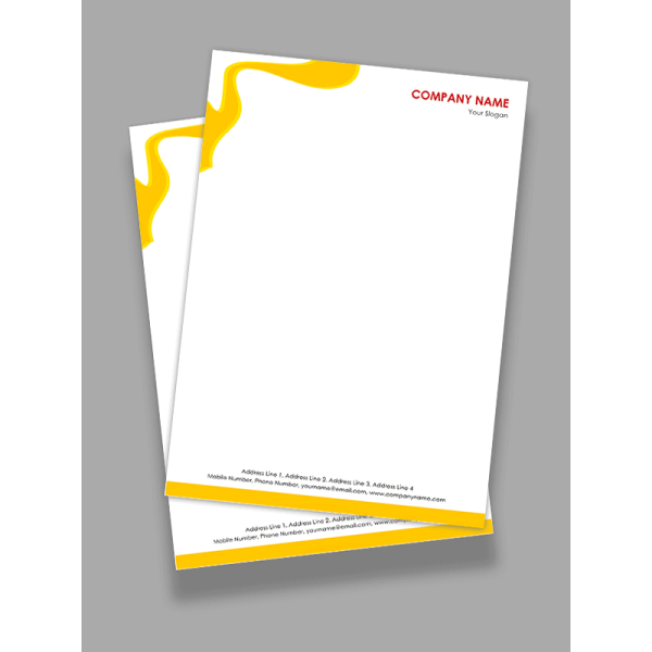 Paint Shop Letterhead Design