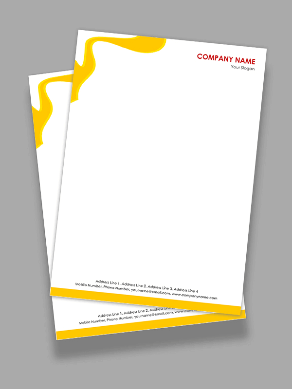 Paint Shop Letterhead Design