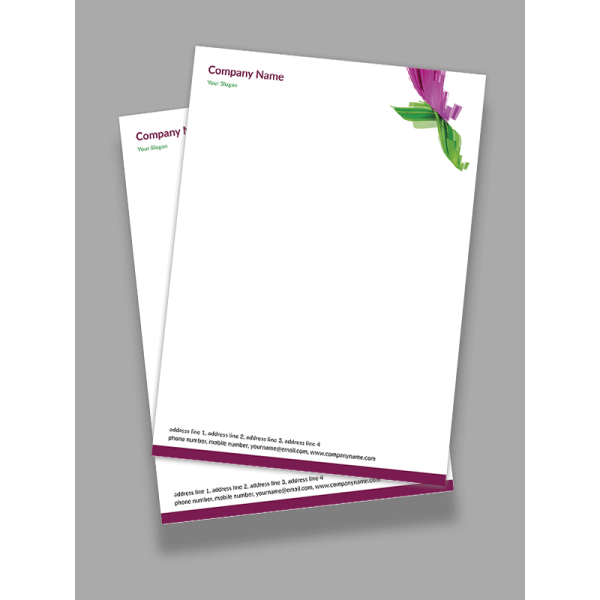 Abstract Letterhead Design