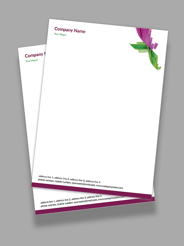 Abstract Letterhead Design