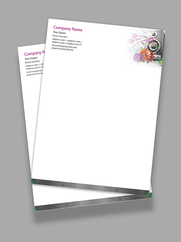 DJ Letterhead Design