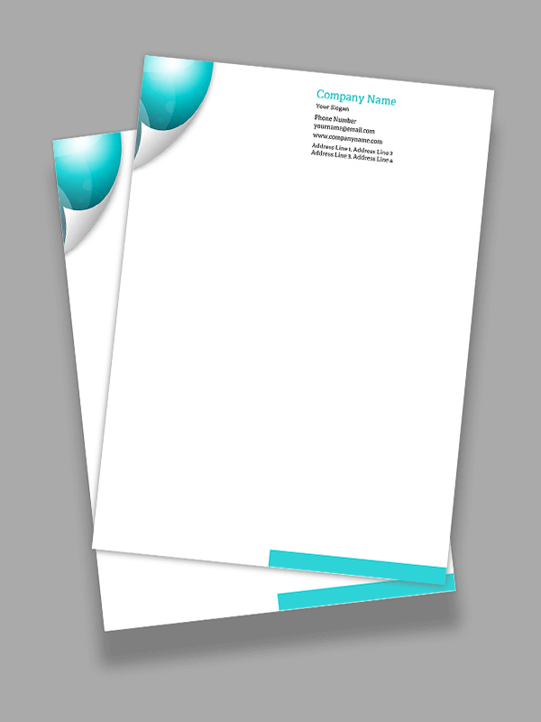 Book Shop Letterhead Design