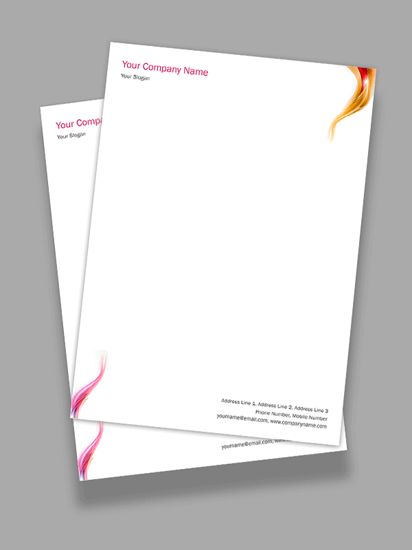 Abstract  Letterhead Design