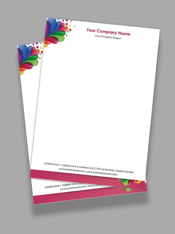 Paint Shop Letterhead Design