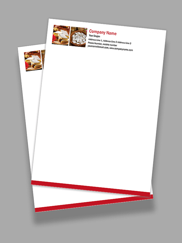 Sweet Shop Letterhead Design