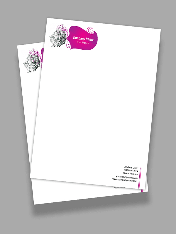 Dj Letterhead Design