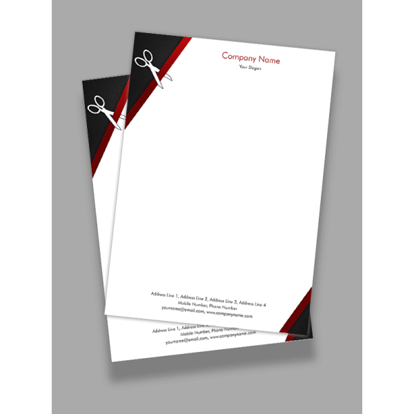 Tailor Shop Letterhead Design