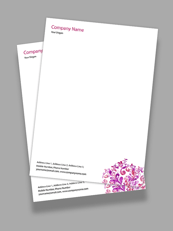 Designer  Letterhead Design