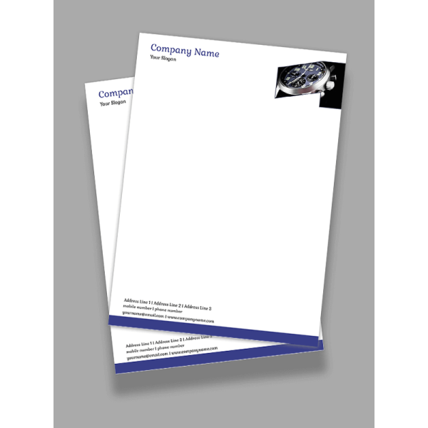 Watch Shop Letterhead Design