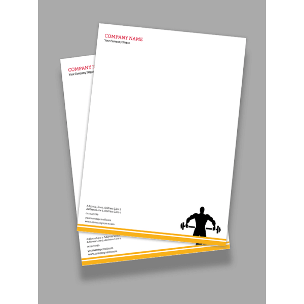 Gym Letterhead