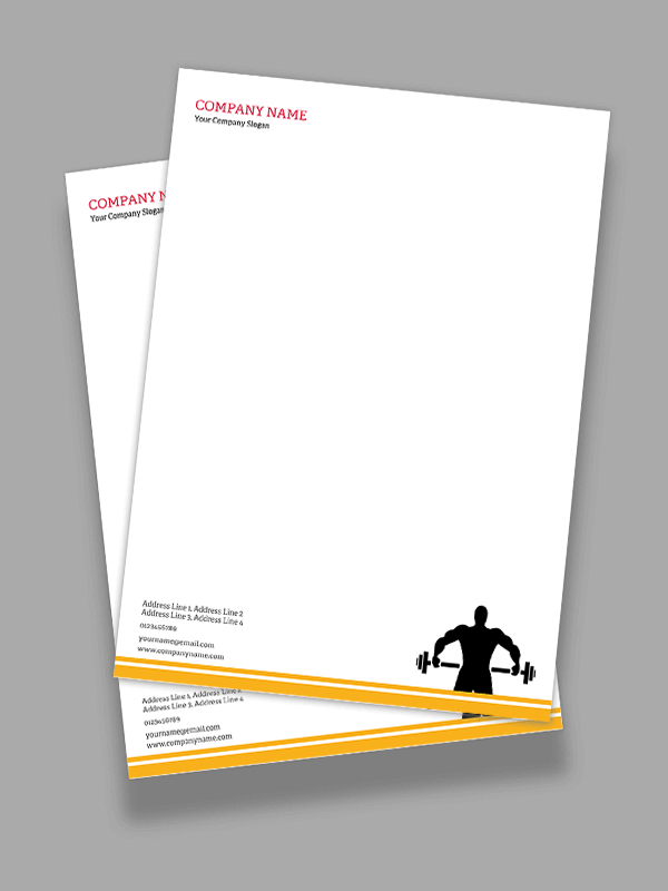 Gym Letterhead