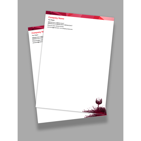 Bar & Restaurant Letterhead