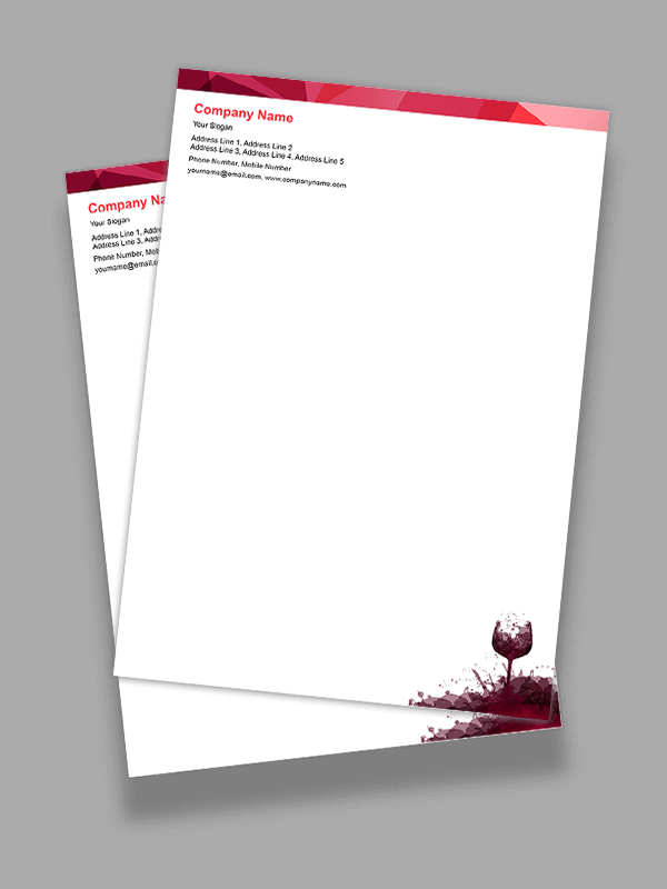 Bar & Restaurant Letterhead