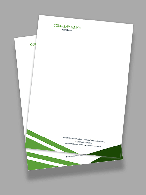 Green Letterhead