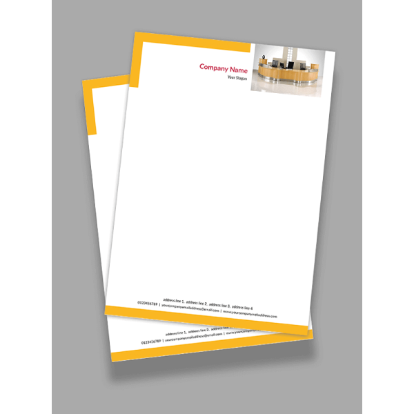 Yellow Letterhead