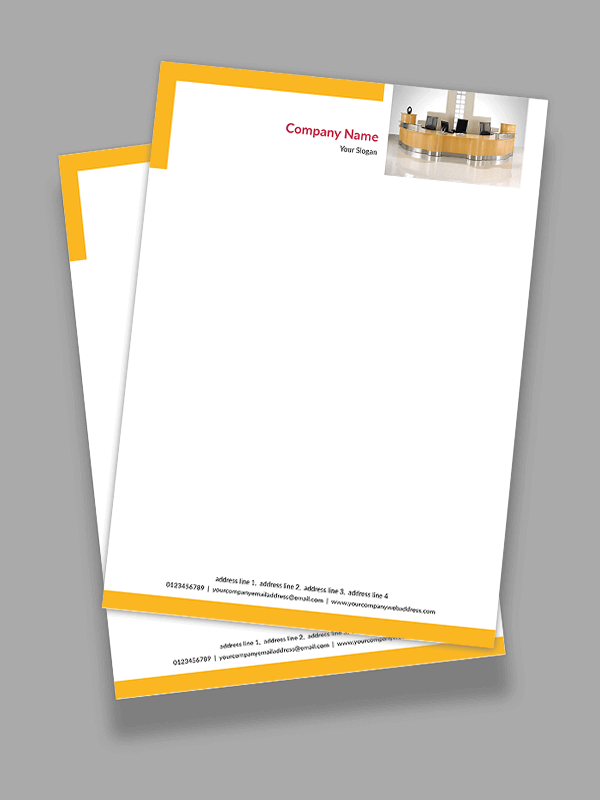 Yellow Letterhead