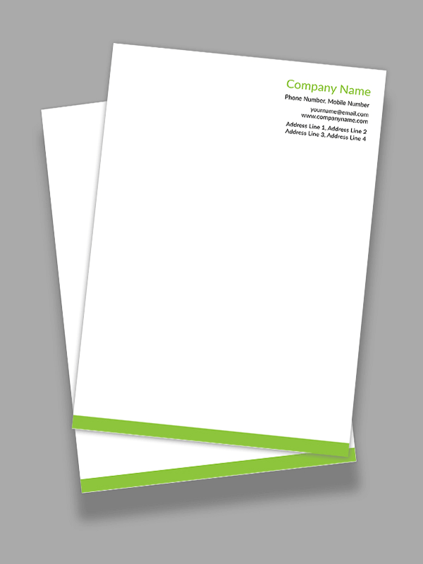 Parrot Green Letterhead