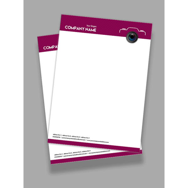 Photographer  Letterhead