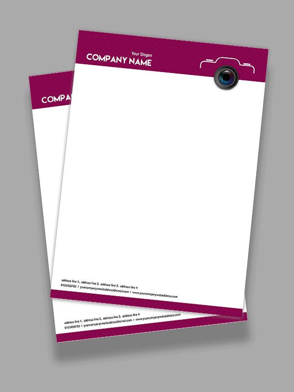 Photographer  Letterhead