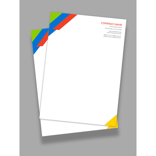 Colorful Letterhead