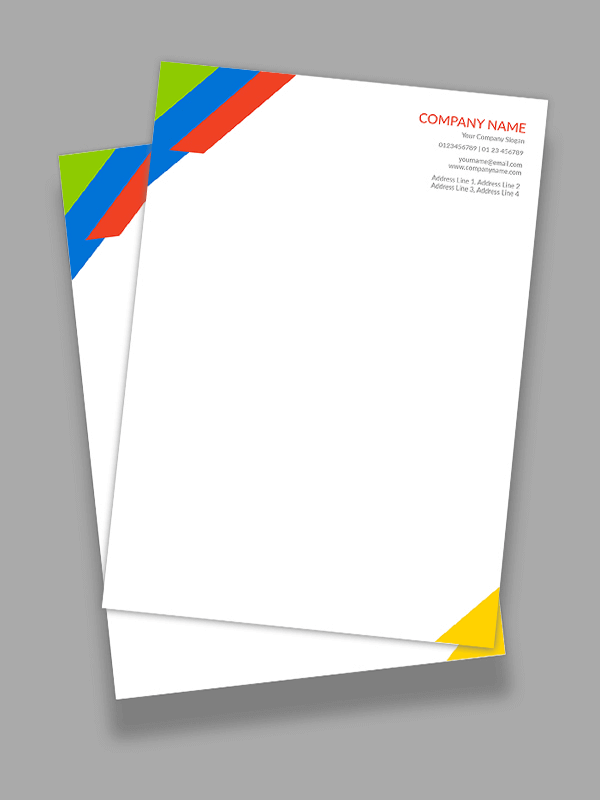 Colorful Letterhead
