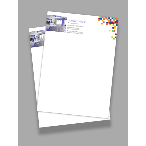 Coloful Pattern Letterhead