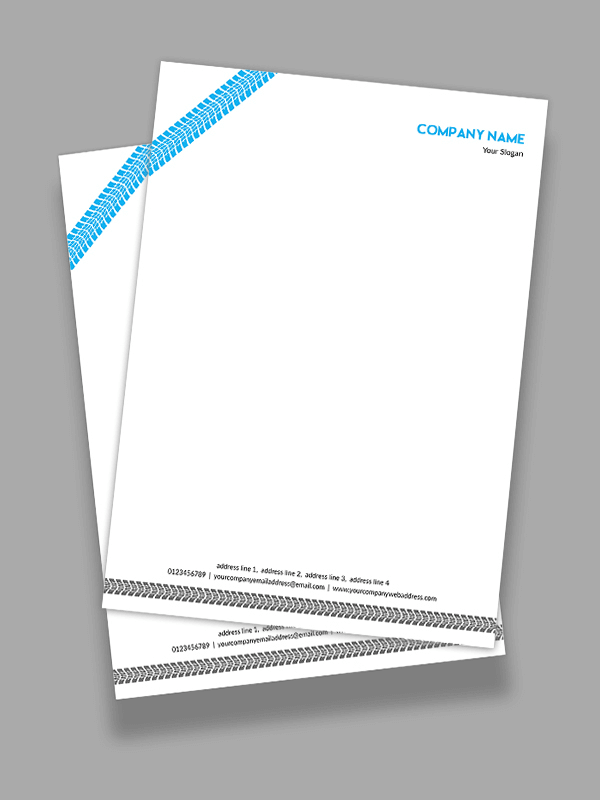 Tyre Dealers Letterhead
